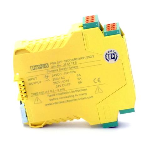 Safety relay PSR-SPP-24DC/URD3/4X1 PSR-SPP-24DC/URD3/4X1/2X2/3 Used