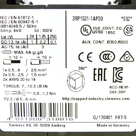 Zeitrelais 3RP1531-1AP30 Neu OVP