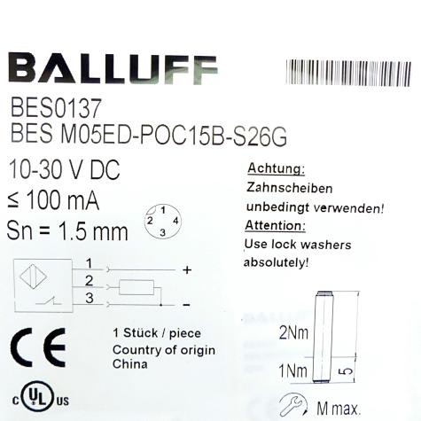 Sensor inductive BES0137 New FS