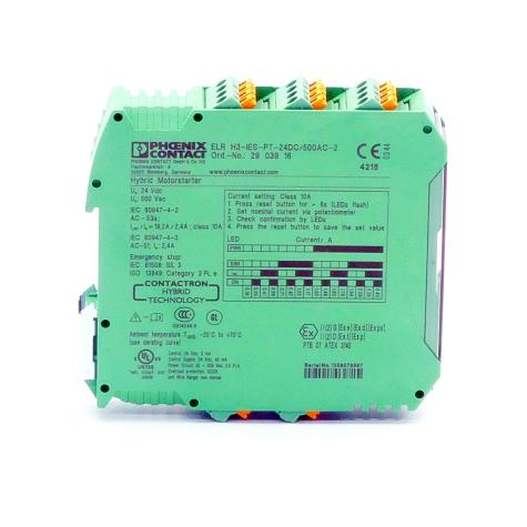 Hybrid motor starter ELR H3-IES-PT-24DC/500AC-2 