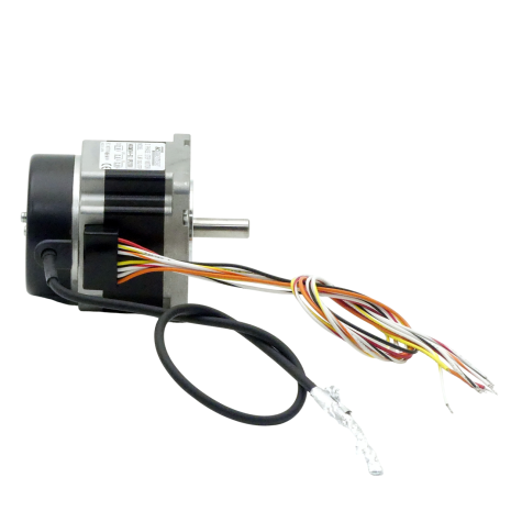 NEMA24 2-Phasen-Schrittmotor 1.8° 0.85Nm Litzen:8 2.0A  Frontwelle:8mm Encoder Line Driver  Neu OVP