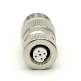 M12 female 0° B-cod. IDC  New FS