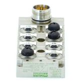 Verteiler MVP-Metall, 8xM12, 5pol, Steck. M23 19pol.  Gebraucht