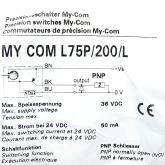 Precision switch MY COM L75P/200/L MY-COM L75P/200/L New