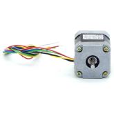 NEMA17 2-Phasen-Schrittmotor 1.8° 0.32Nm Litzen:6 0.4A 2-Wellenenden:5mm  Neu OVP