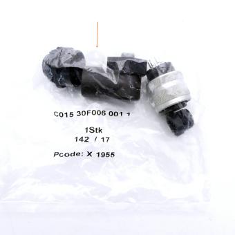 6-pin cable socket; angled.  New FS