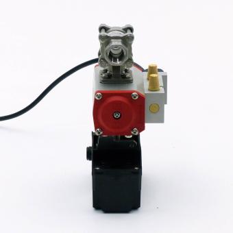 Rotary actuator with ball valve 