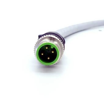 M12 St. 0° / M12 Bu. 0° A-kod. geschirmt 