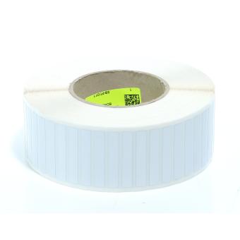 Polyester Etiketten Silber  Neu