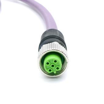 Profibus Cable M12 St. 0° / M12 Bu. 0° B-cod. 