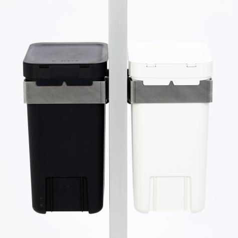 2 St. Mülleimer  à 12 Liter incl. Halter  Neu