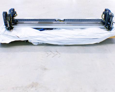 Linear motor axis with guide carrier  New FS