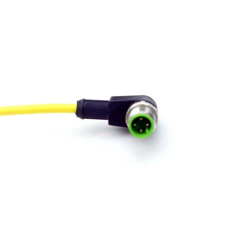 Verbindungsleitung M12 St. 90° / M12 Bu. 90° A-kod. LED  Neu OVP