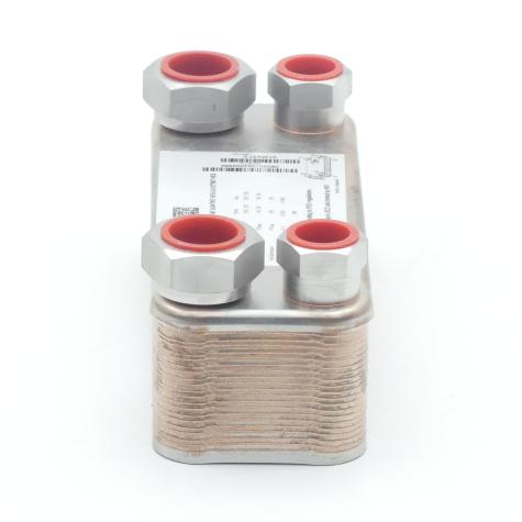 Plate heat exchanger B5THx20/1P-SC-M 2x3/4"INT HEX+2x1/2"INT HEX New
