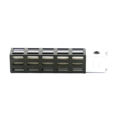 Control cabinet heater with housing  