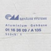 Aluminium Gehäuse A 135  