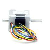 NEMA11 2-Phasen-Schrittmotor 1.8° 0.060Nm Litzen:6 0.95A 2-Wellenenden:5mm  Neu OVP