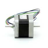 NEMA17 2-Phasen-Schrittmotor 1.8° 0.5Nm Litzen:4 1.3A 2-Wellenenden:5mm  Neu OVP