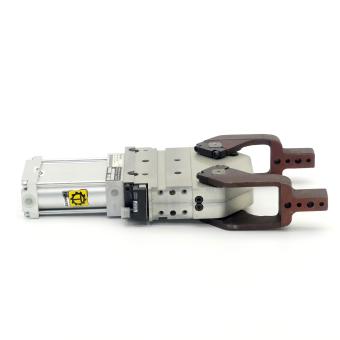Pneumatic clamp 2x90 ° 