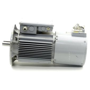 Three-phase motor with fan 
