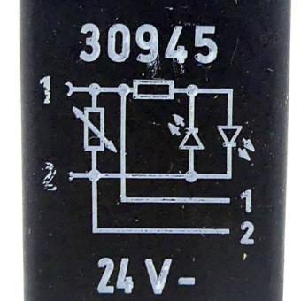 2 Stück Steckdosenleitungen KME-1-24DC-5-LED 