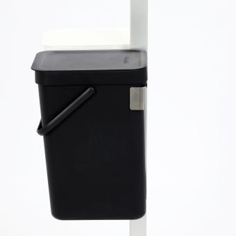 2 St. Mülleimer  à 12 Liter incl. Halter  Neu