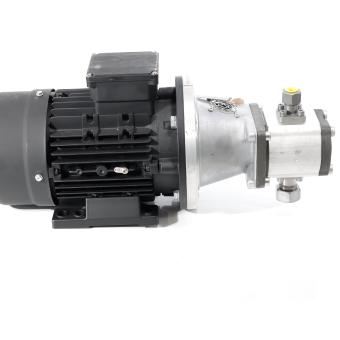 Three-phase motor with pump  New