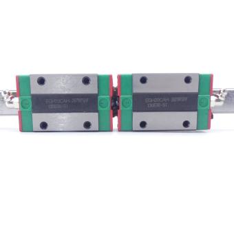 Linear guide rail with 2 guide carriages EGH20CAH 