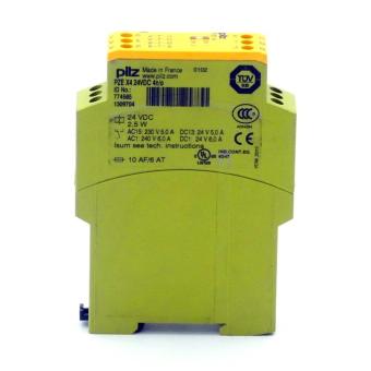 safety relay PZE X4 24VDC 4n/o 