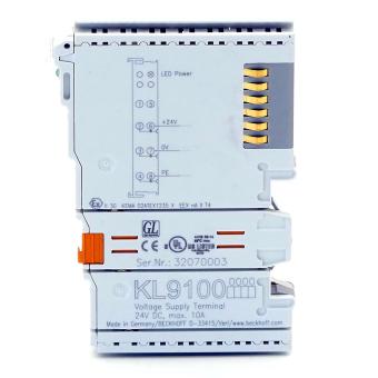 Potential feed terminal 