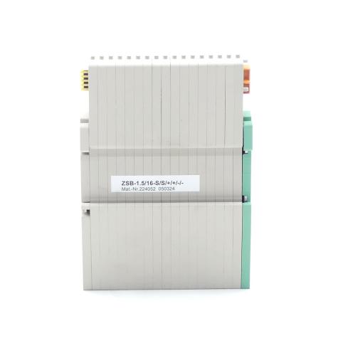 Basisklemmblock ZSB-1.5/16-S/S/+/+/-/- Neu OVP