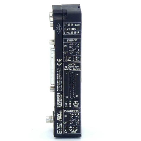 EtherCAT Box 16DI D-Sub  Gebraucht
