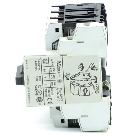 Motor circuit breaker with auxiliary contact  Used