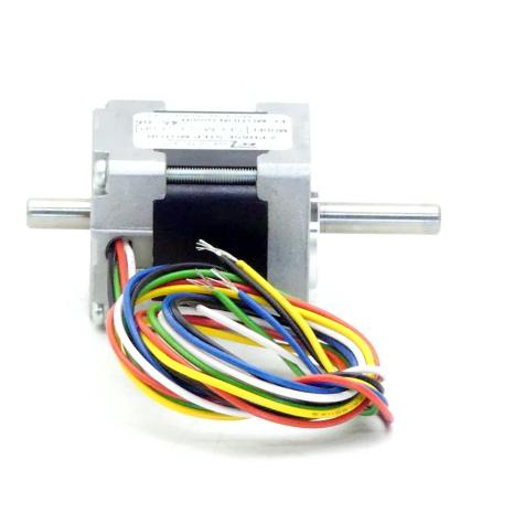 NEMA11 2-Phasen-Schrittmotor 1.8° 0.060Nm Litzen:6 0.95A 2-Wellenenden:5mm  Neu OVP