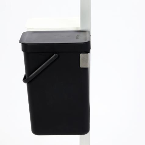 2 St. Mülleimer  à 12 Liter incl. Halter  Neu