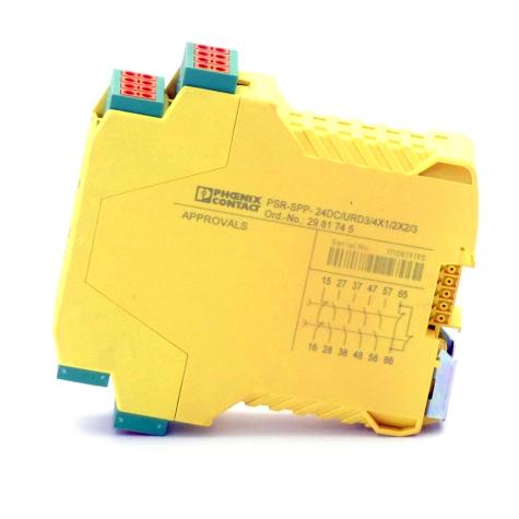 Safety relay PSR-SPP-24DC/URD3/4X1 PSR-SPP-24DC/URD3/4X1/2X2/3 Used