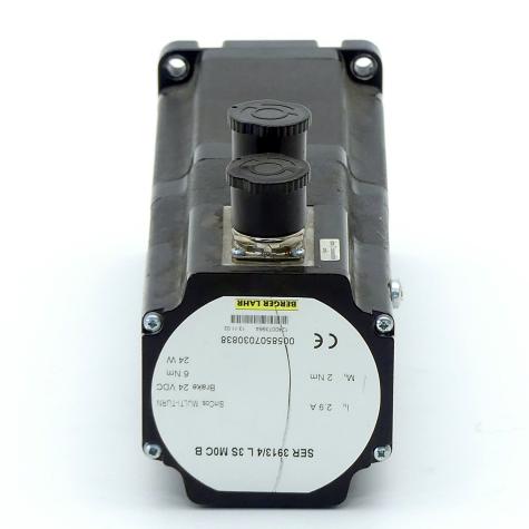 AC servo motor with multi-turn encoder and brake SER3913/4 L 3S M0CB Used
