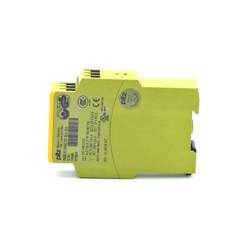 Safety relay  24VAC/DC 3n/o 1n/c PNOZ X1 