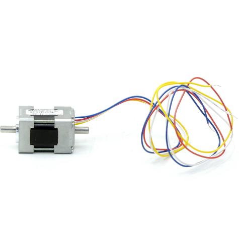 NEMA08 2-Phasen-Schrittmotor 1.8° 0.017Nm Litzen:4 0.5A 2-Wellenenden:4mm  Neu OVP