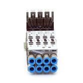 Anschlussplatte VMPA1-FB-AP-4-1 mit Elektronikmodul VMPA1-MPM-EMM-8 537988/533352 Gebraucht