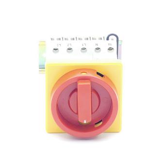 Main emergency-off switch for rear fixing S1 011/HS-NF3-D-RG 