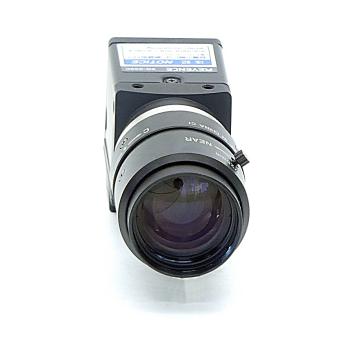 Digital colour camera with lens 