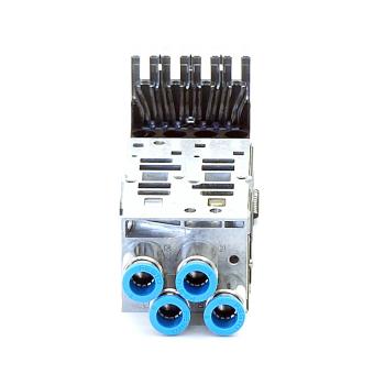 Sub-base VMPA2-FB-AP-2-1 with electronics module VMPA2-FB-EMG-4 