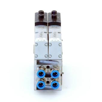 Solenoid valve with manifold plate 32N-AZD-A1-1T1L; VABV-S4-1HS-G14-2T2 