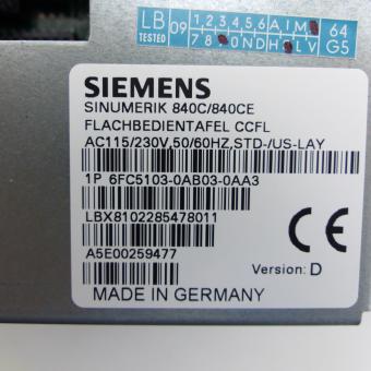 Touch Screen Operator Panel Sinumerik CCFL  Used