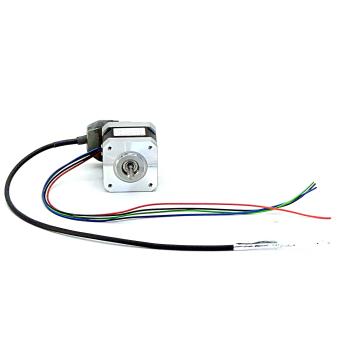 NEMA17 2-Phasen-Schrittmotor 1.8° 0.5Nm Litzen:4 1.3A Frontwelle:5mm Encoder Line Driver  Neu OVP