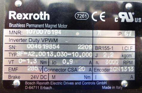 Permanent Magnet Motor SF-A2.0013.030-10.000 New