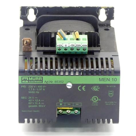 MEN power suppy 1/2-phase, smoothed  Used