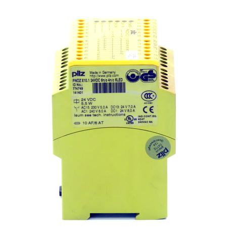 Sicherheitsschaltgerät PNOZ X10.1 24VDC 6n/o 4n/c 6LED Gebraucht