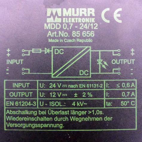 DC/DC-Wandler MDD 0,7-24/12 Gebraucht